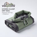 𝙫𝙤𝙦𝙯𝙚𝙢𝙞™ Hydro-Clasp Waterproof Dry Bag – Magnetic Roll-Top Packable Storage Sack with Aluminum Carabiner Clip for Kayaking, Hiking, Camping & Travel