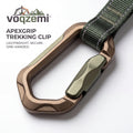 𝙫𝙤𝙦𝙯𝙚𝙢𝙞™ ApexGrip Heavy-Duty Trekking Clip – Ergonomic Quick-Release Carabiner with Reflective Webbing Strap for Hiking, Backpacking & Outdoor EDC