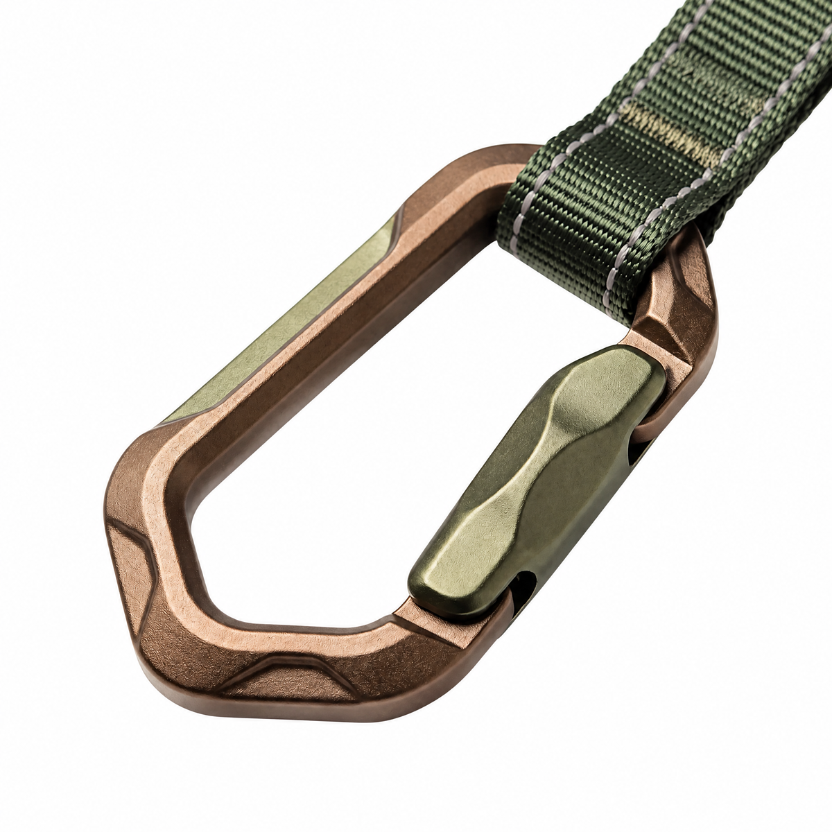 𝙫𝙤𝙦𝙯𝙚𝙢𝙞™ ApexGrip Heavy-Duty Trekking Clip – Ergonomic Quick-Release Carabiner with Reflective Webbing Strap for Hiking, Backpacking & Outdoor EDC