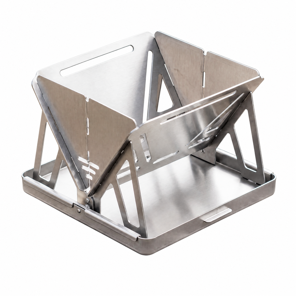 𝙫𝙤𝙦𝙯𝙚𝙢𝙞™ Ultralight Foldable Fire Pit & Camping Stove, Portable Wood Burning Backpacking Grill